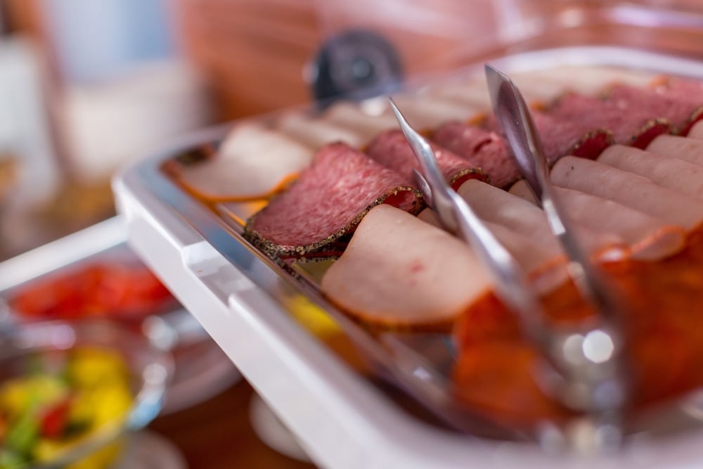 뷔페 아침 식사