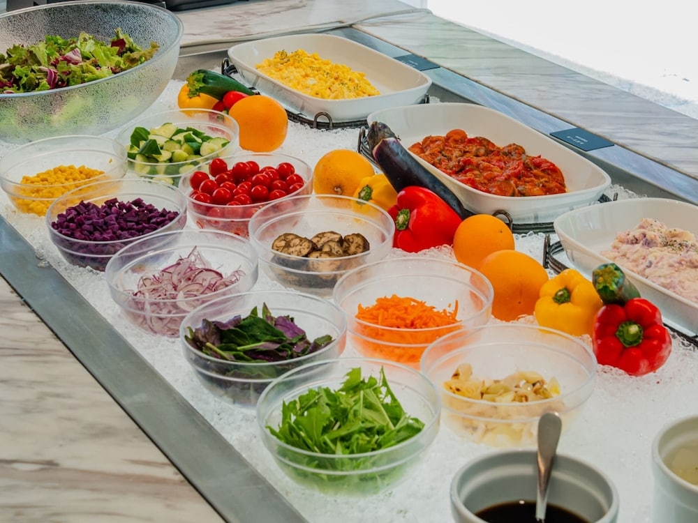 뷔페 아침 식사