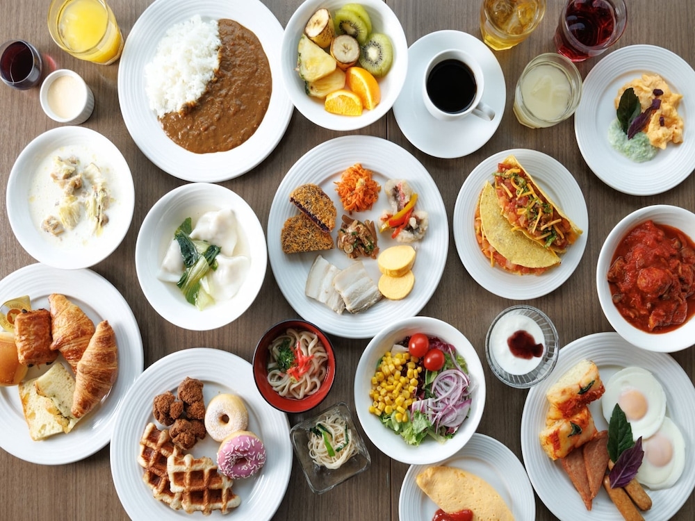 뷔페 아침 식사