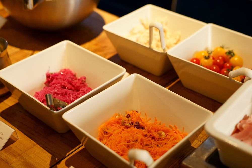 뷔페 아침 식사