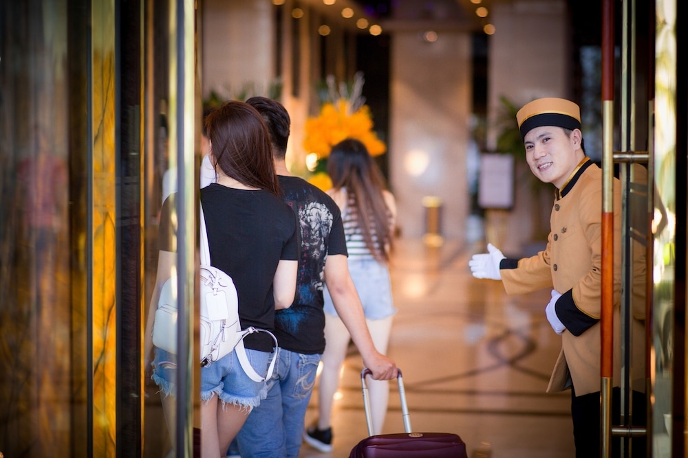 숙박 시설 입구