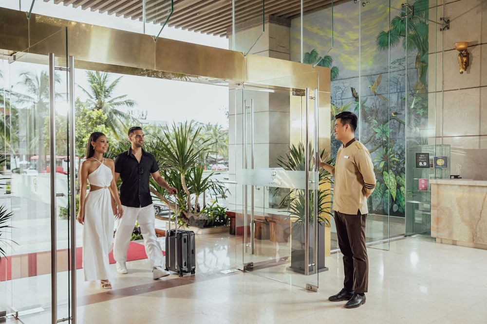 숙박 시설 입구