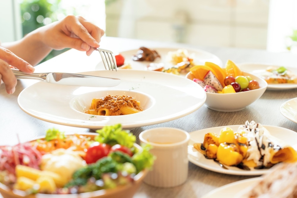 뷔페 아침 식사