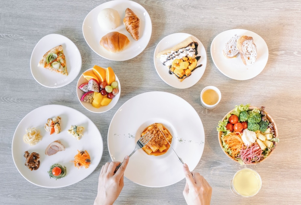 뷔페 아침 식사