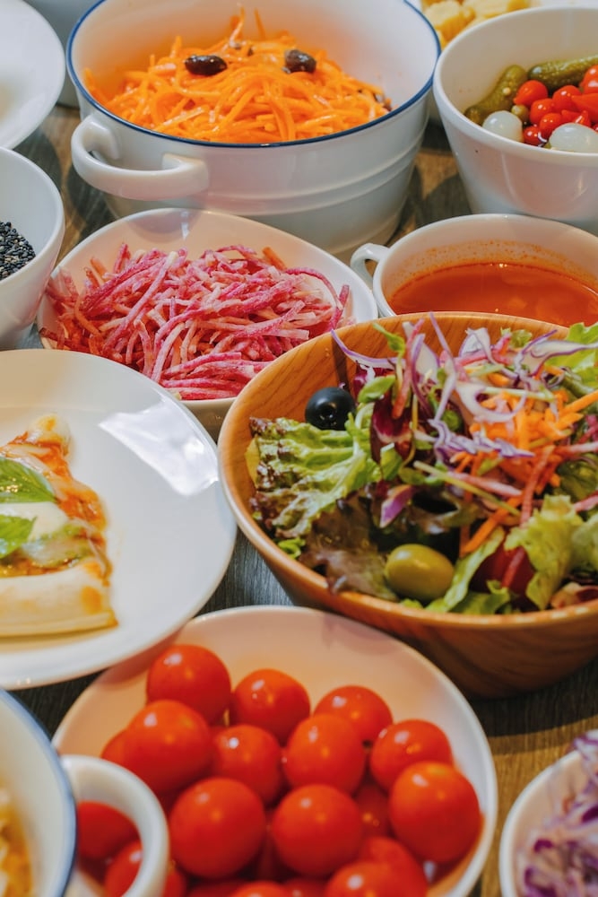 뷔페 아침 식사