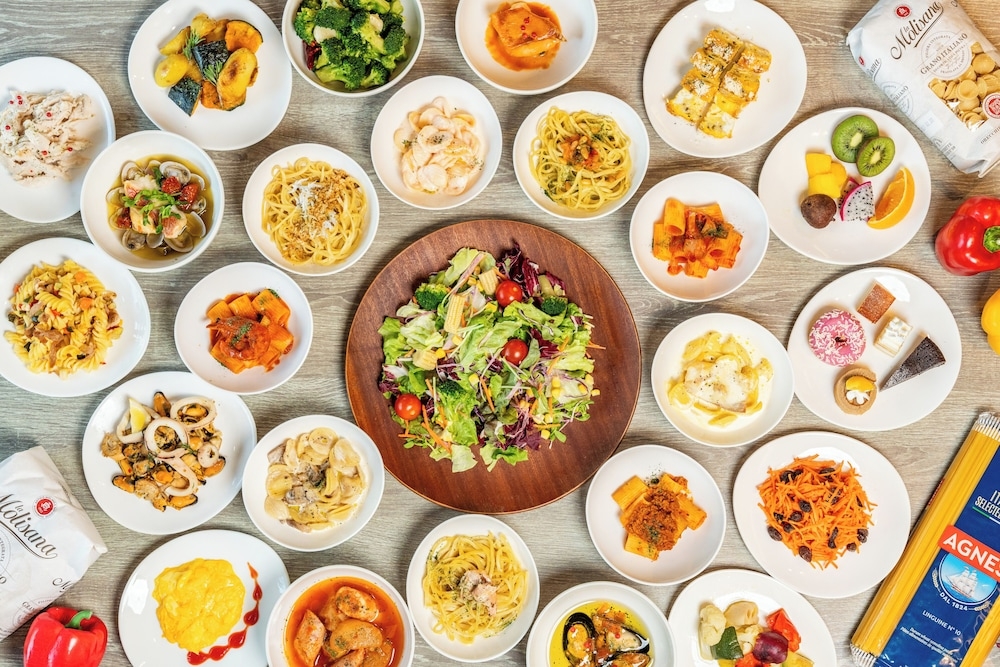 뷔페 아침 식사