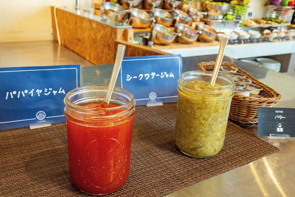 뷔페 아침 식사