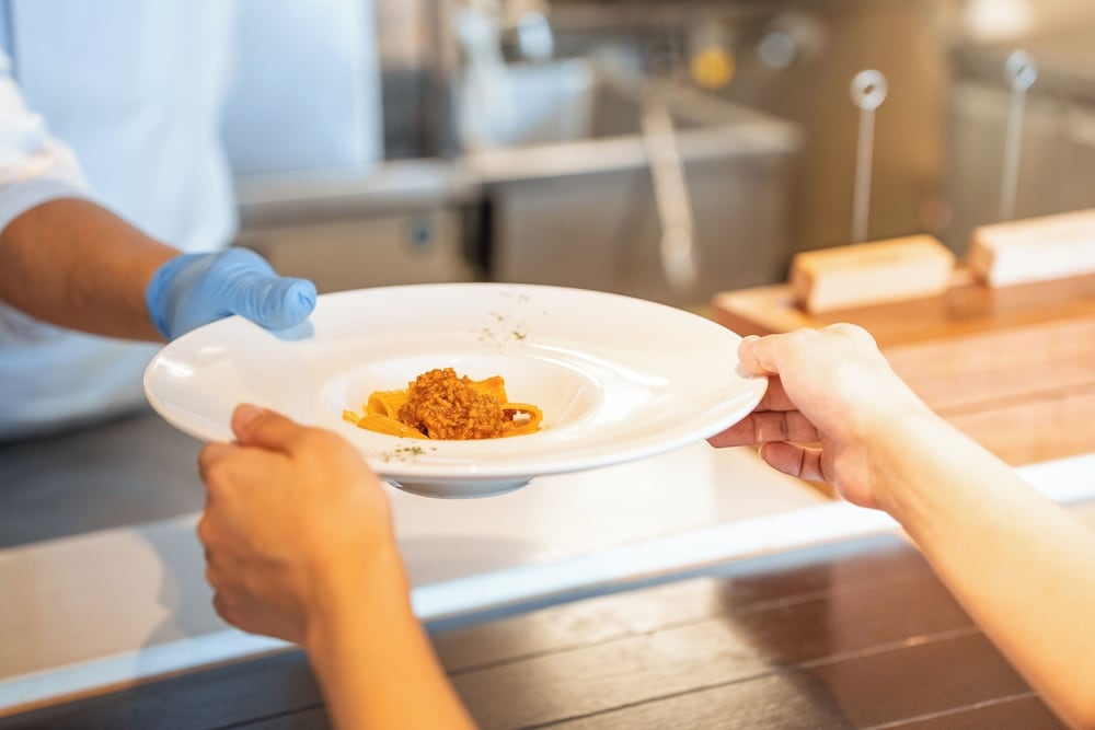 뷔페 아침 식사