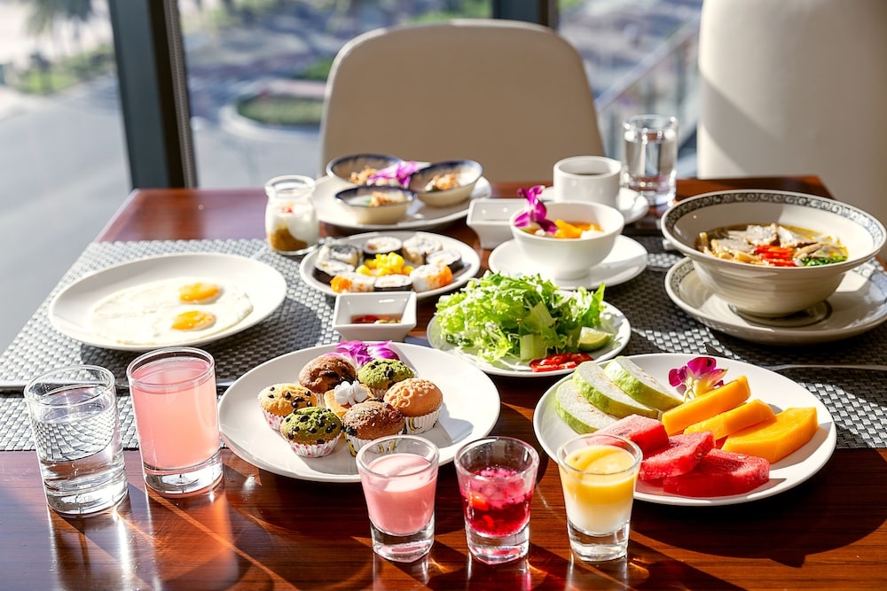 뷔페 아침 식사