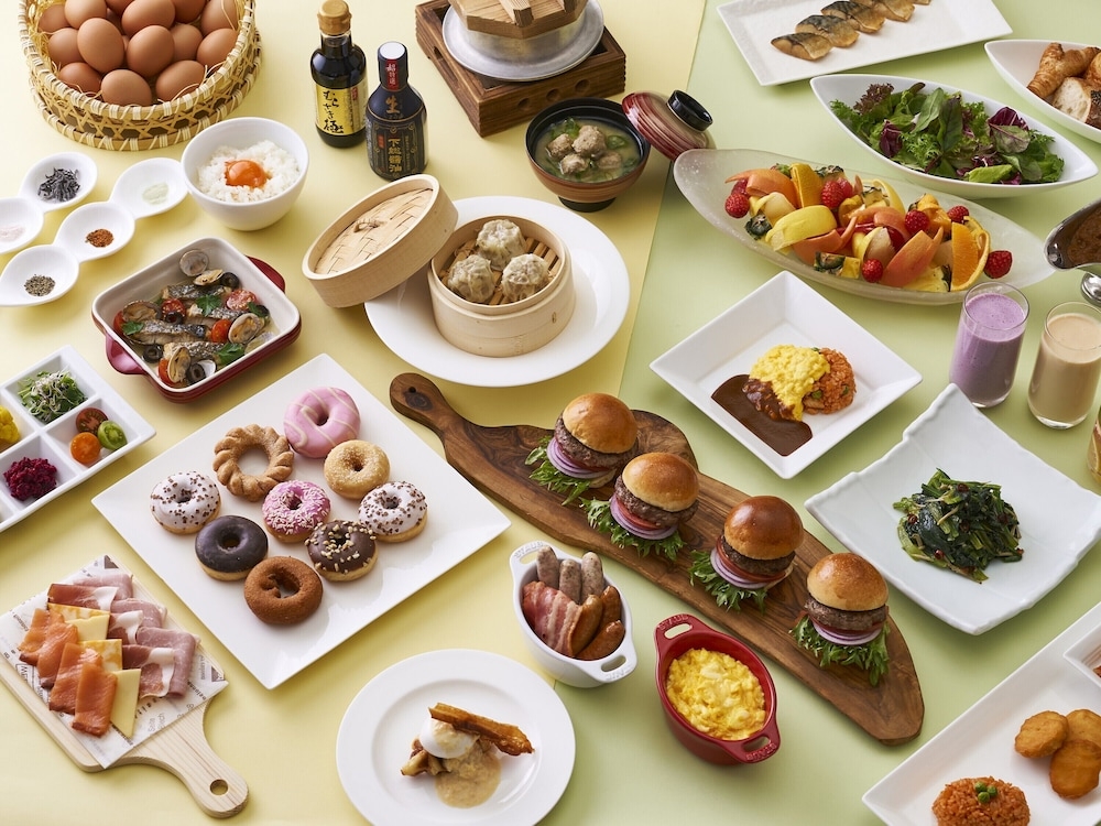 뷔페 아침 식사