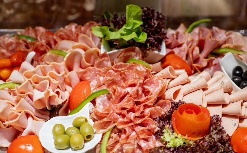 뷔페 아침 식사