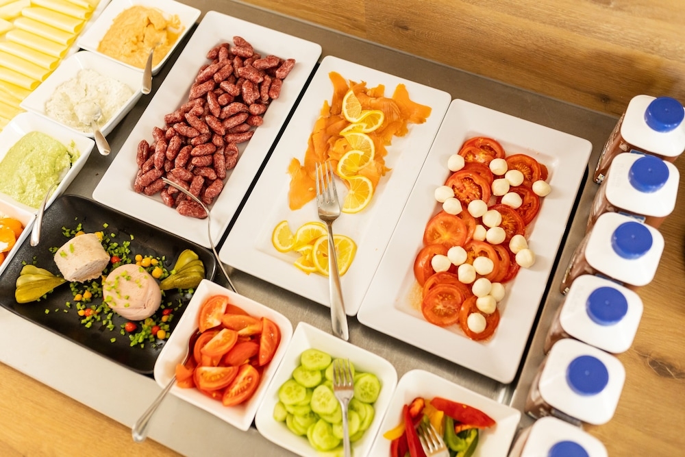 뷔페 아침 식사