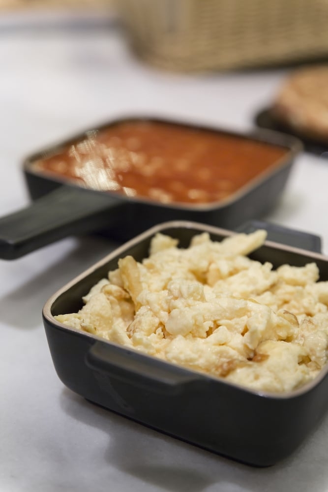 뷔페 아침 식사