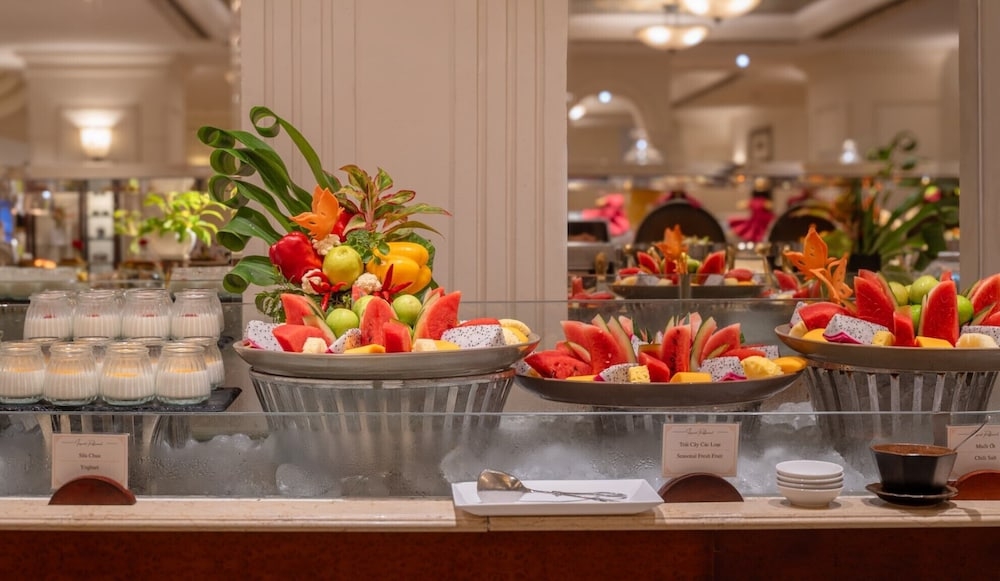 뷔페 아침 식사