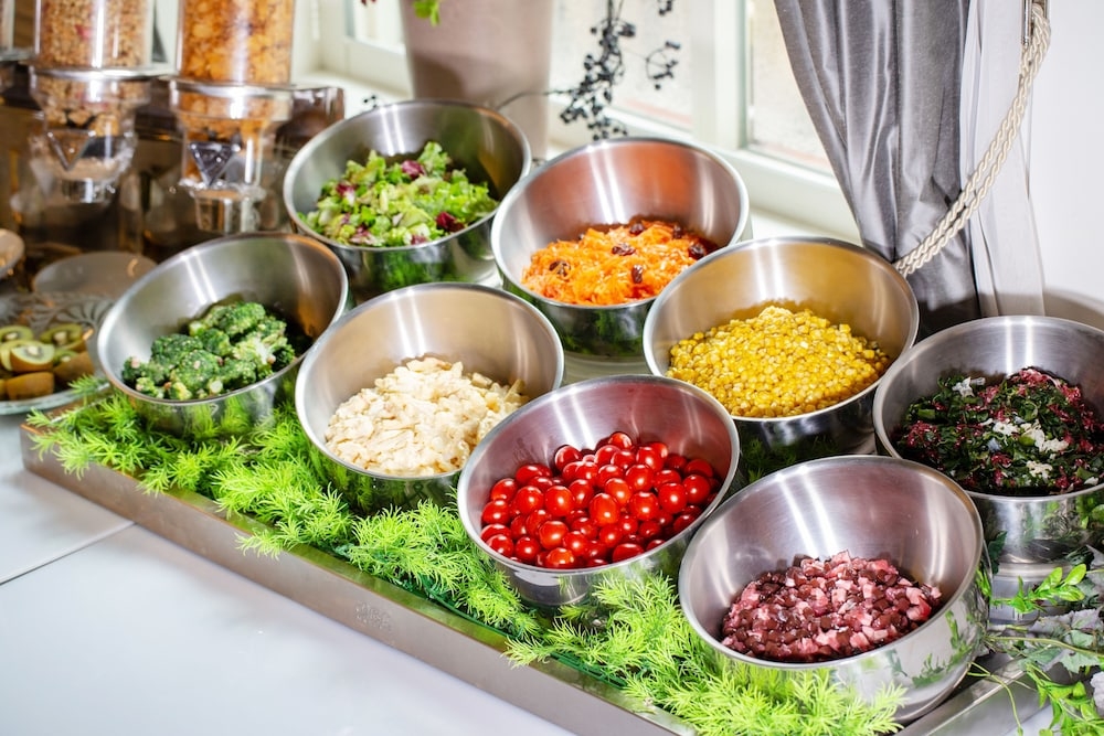 뷔페 아침 식사