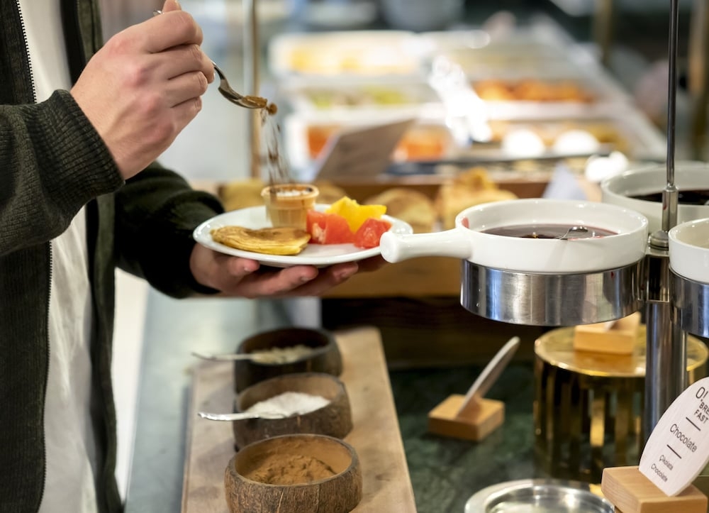 뷔페 아침 식사