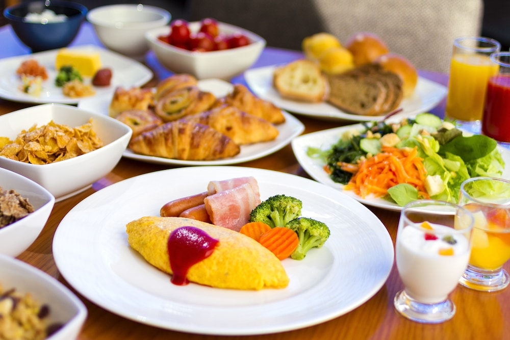 뷔페 아침 식사