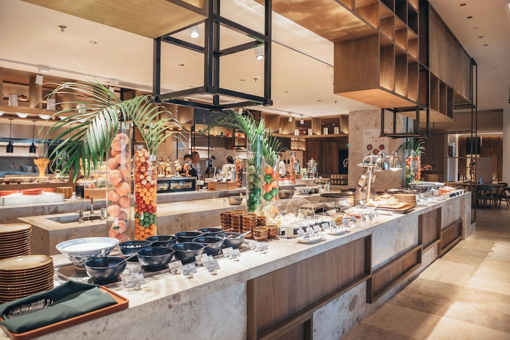 뷔페 아침 식사