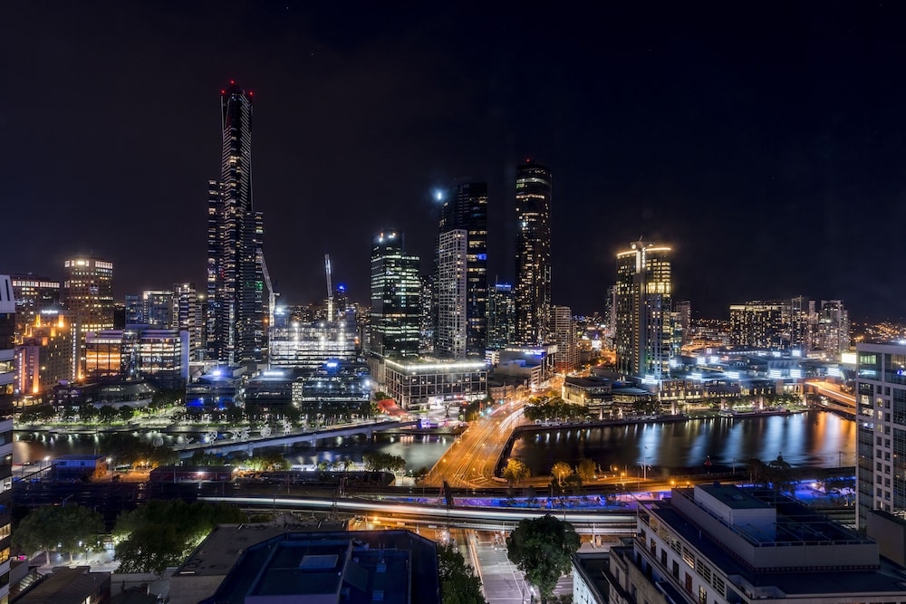 숙박 시설에서 보는 시내 전망