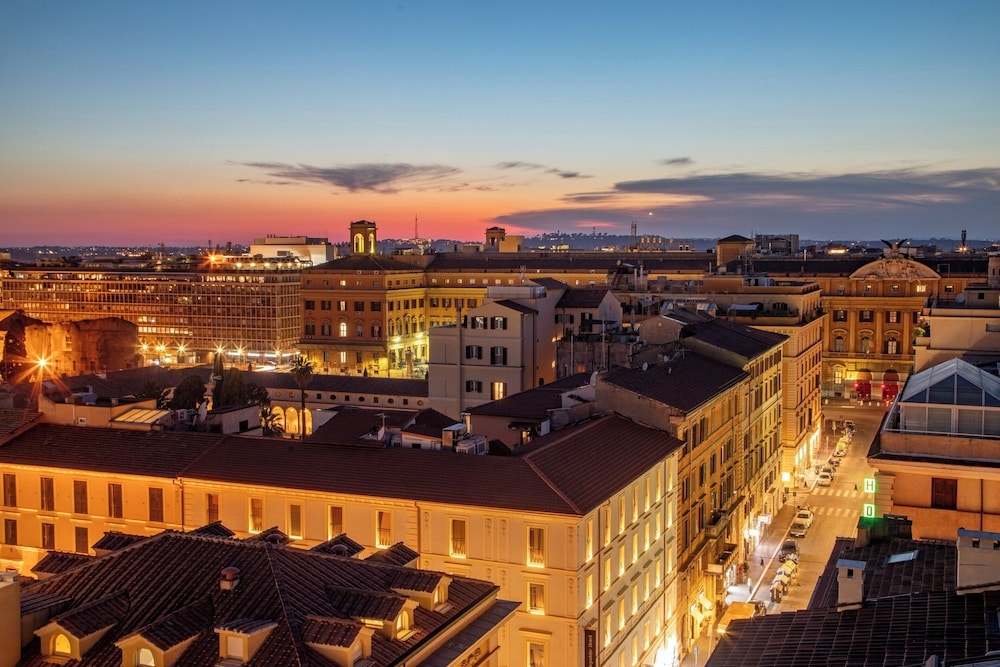숙박 시설에서 보는 시내 전망