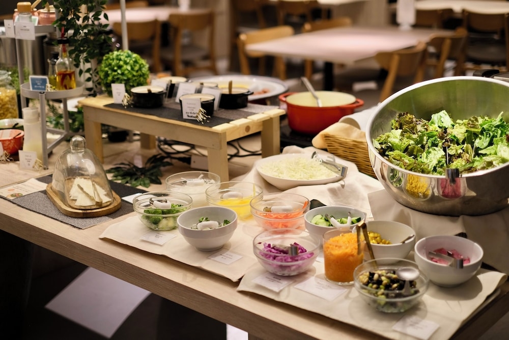 뷔페 아침 식사