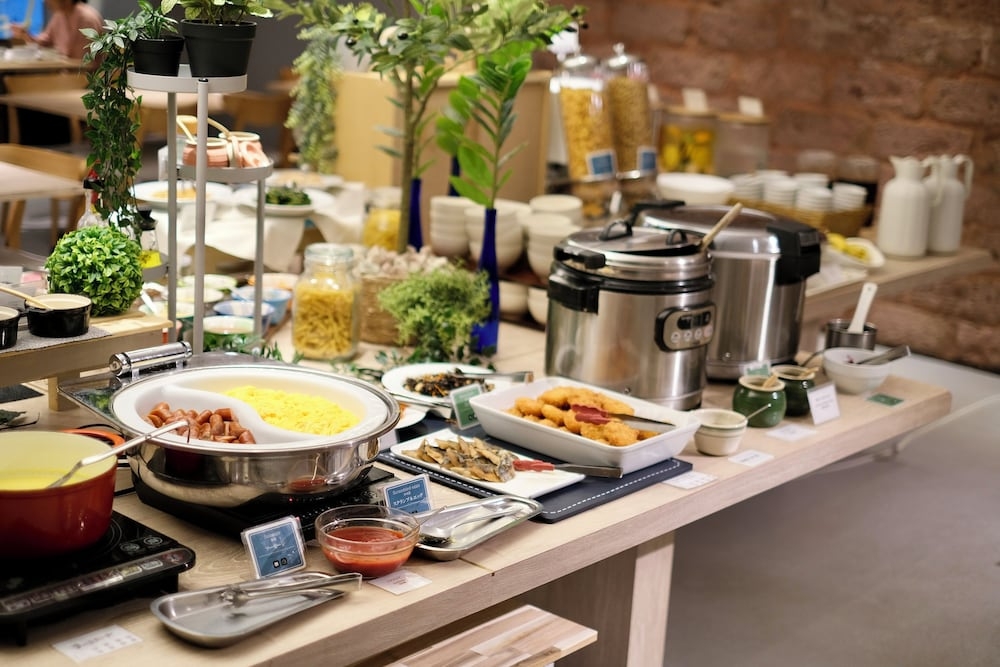 뷔페 아침 식사