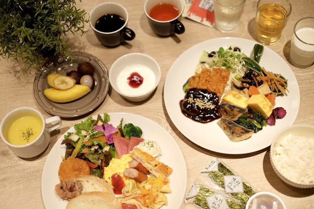 뷔페 아침 식사