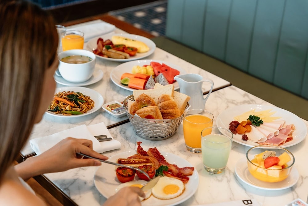 뷔페 아침 식사