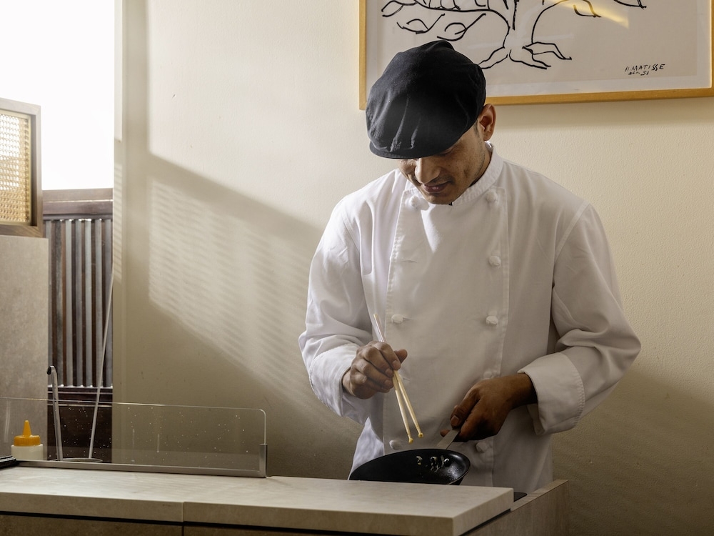 뷔페 아침 식사