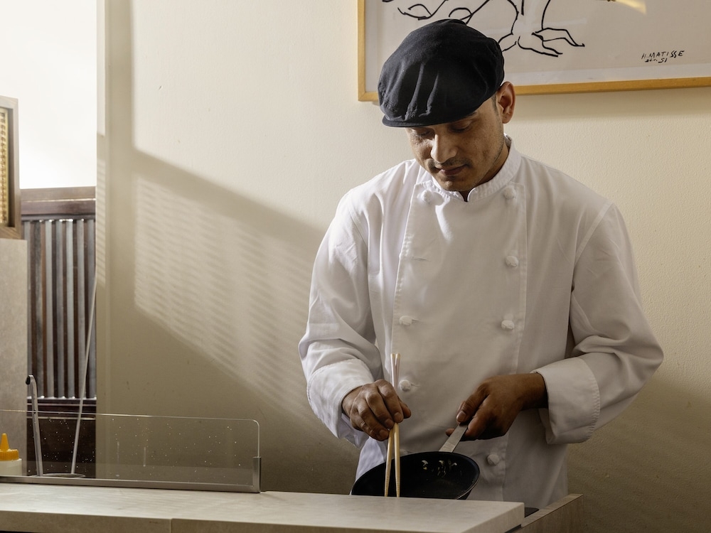 뷔페 아침 식사