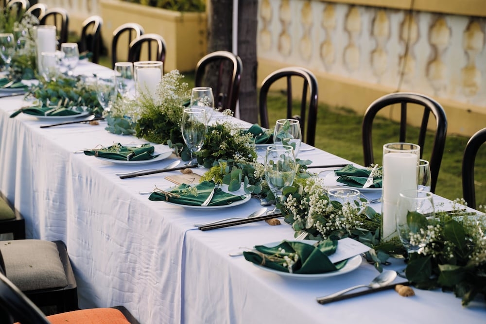 야외 결혼식 공간