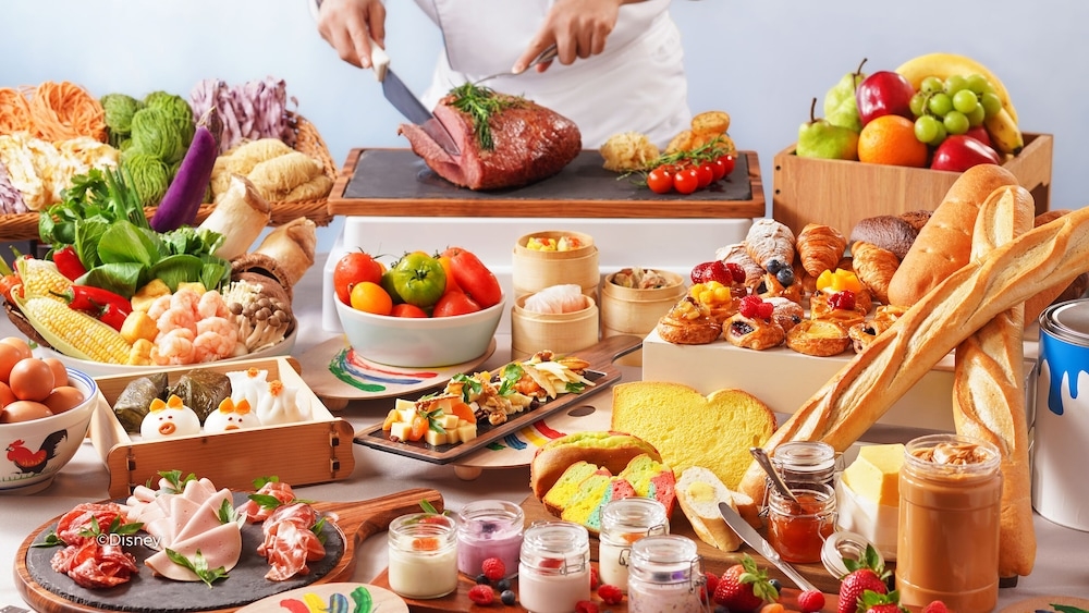 뷔페 아침 식사