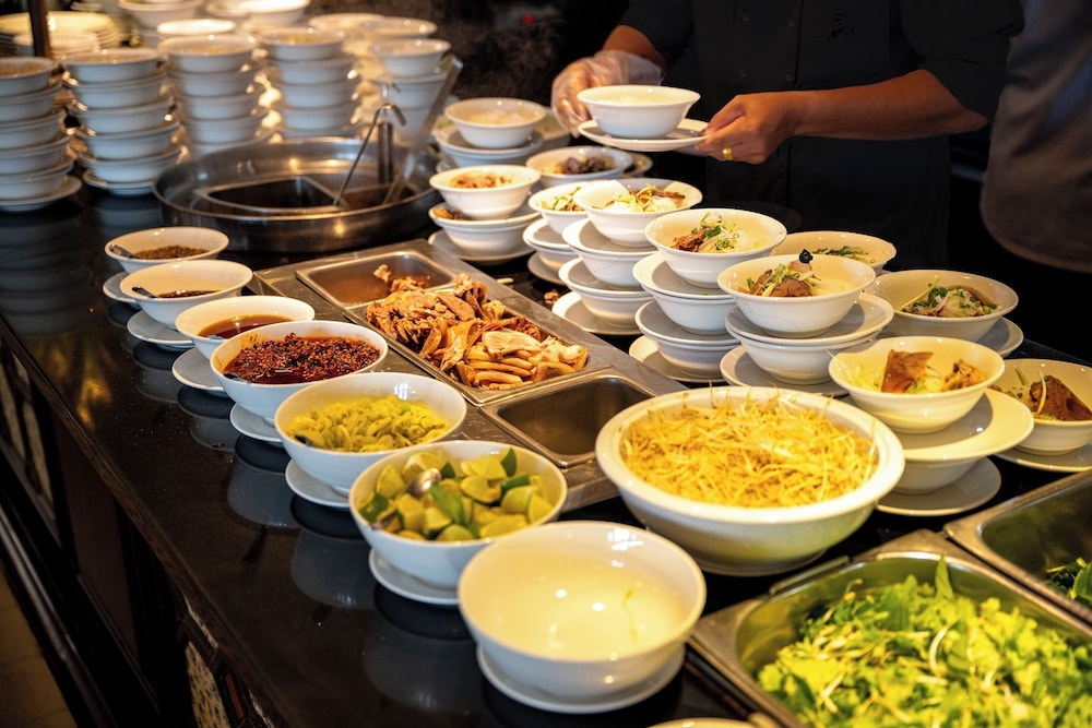 뷔페 아침 식사