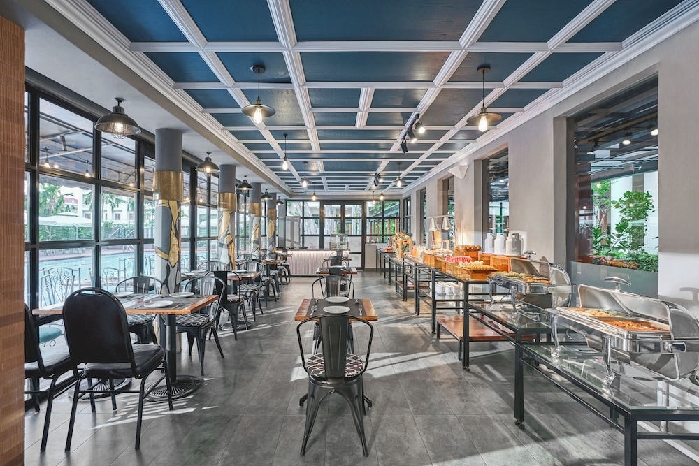 뷔페 아침 식사