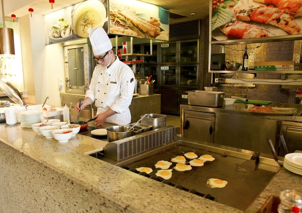 뷔페 아침 식사