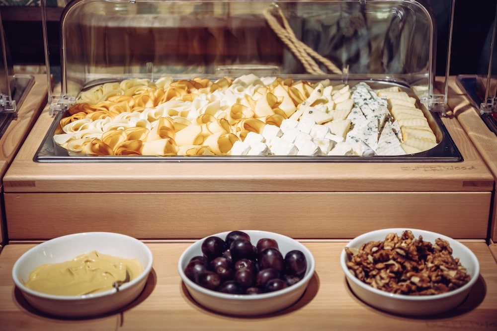 뷔페 아침 식사