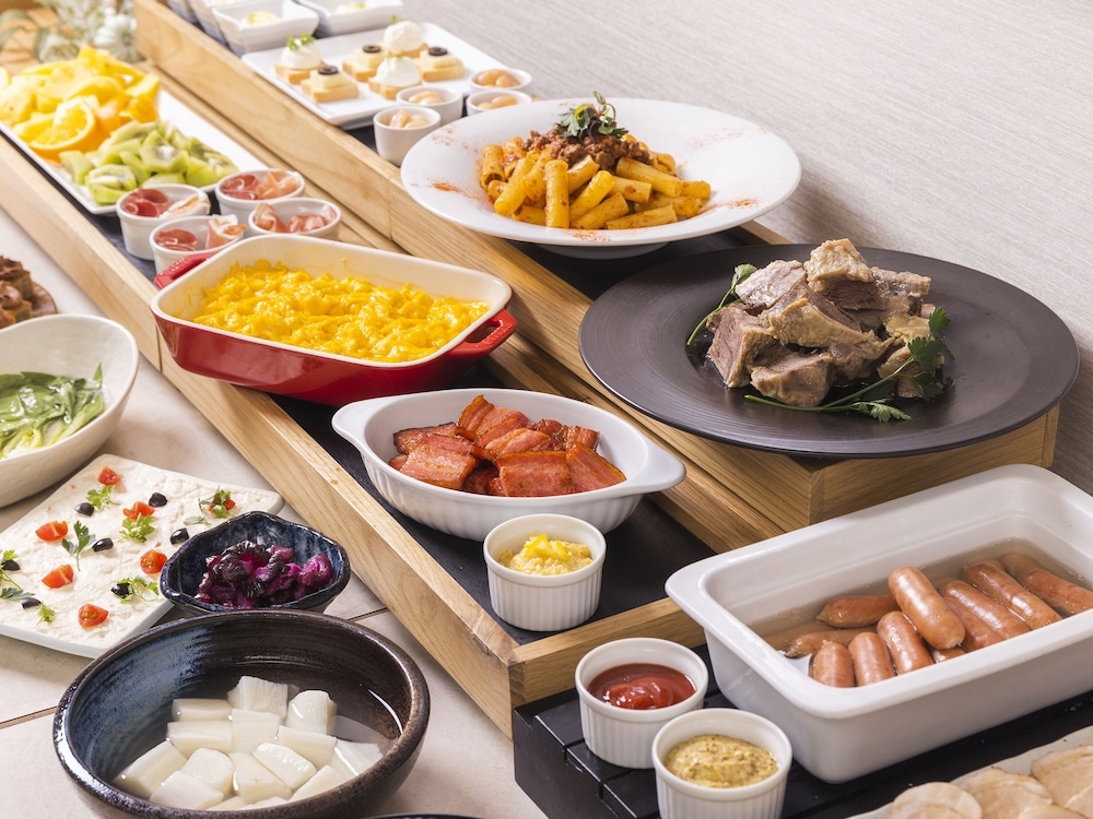 뷔페 아침 식사