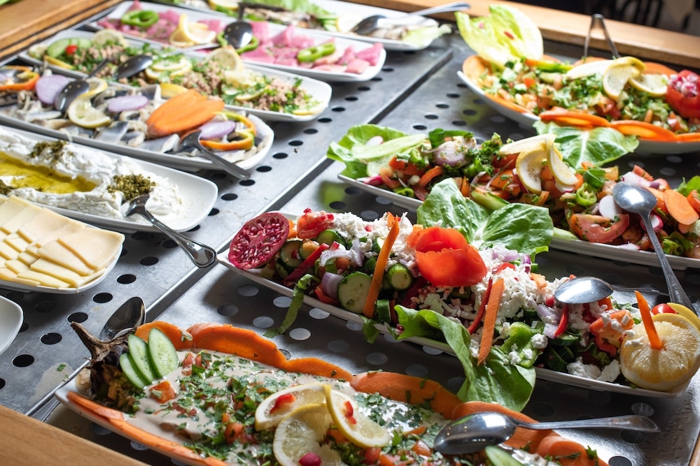 뷔페 아침 식사