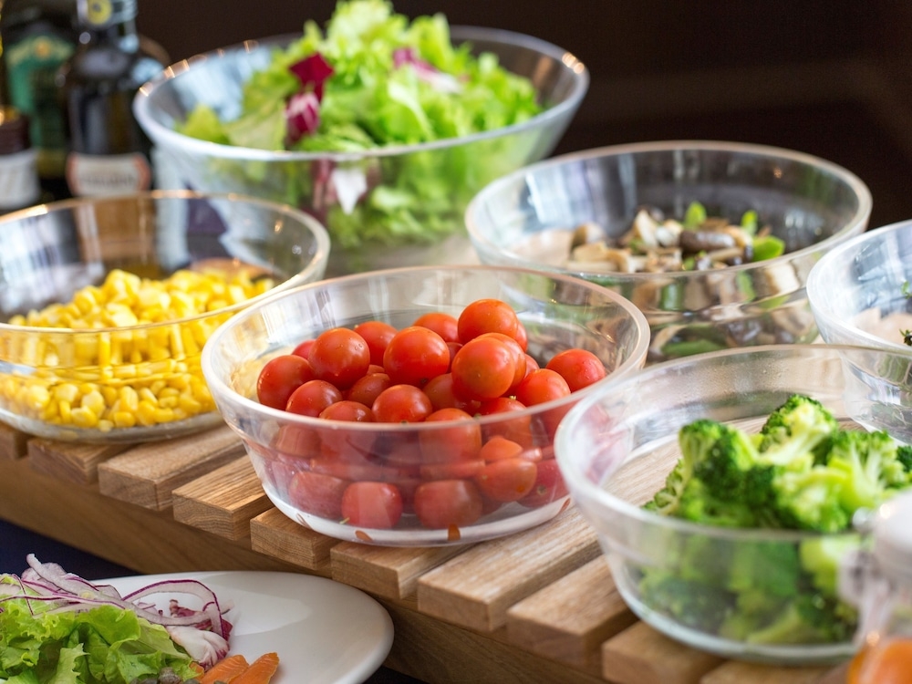 뷔페 아침 식사