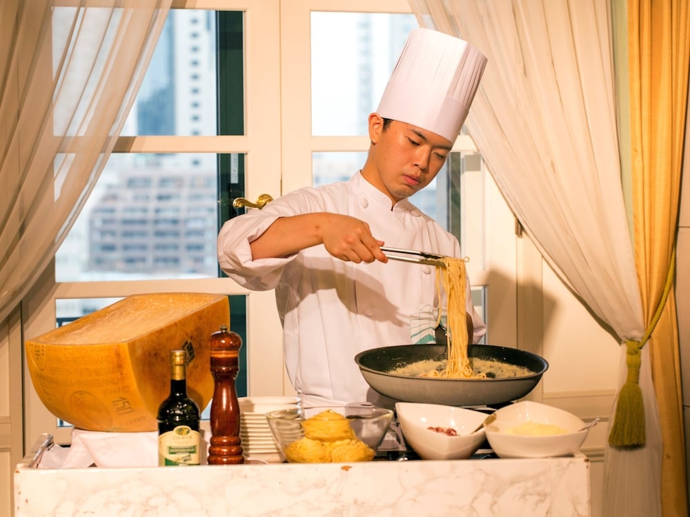 뷔페 아침 식사