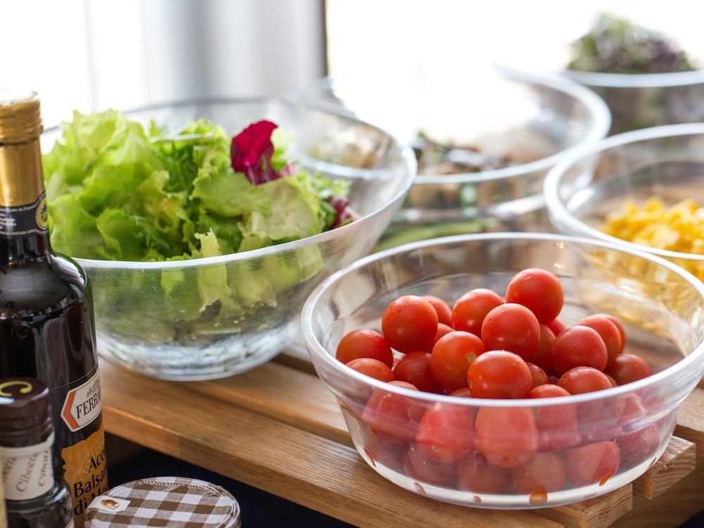 뷔페 아침 식사