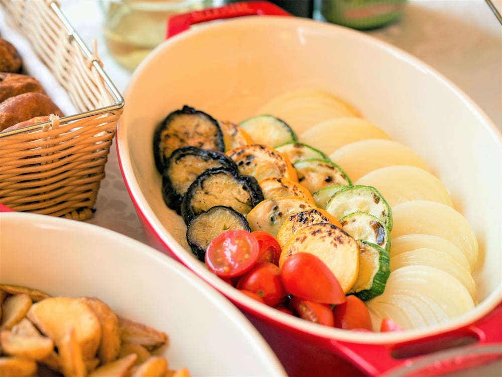 뷔페 아침 식사