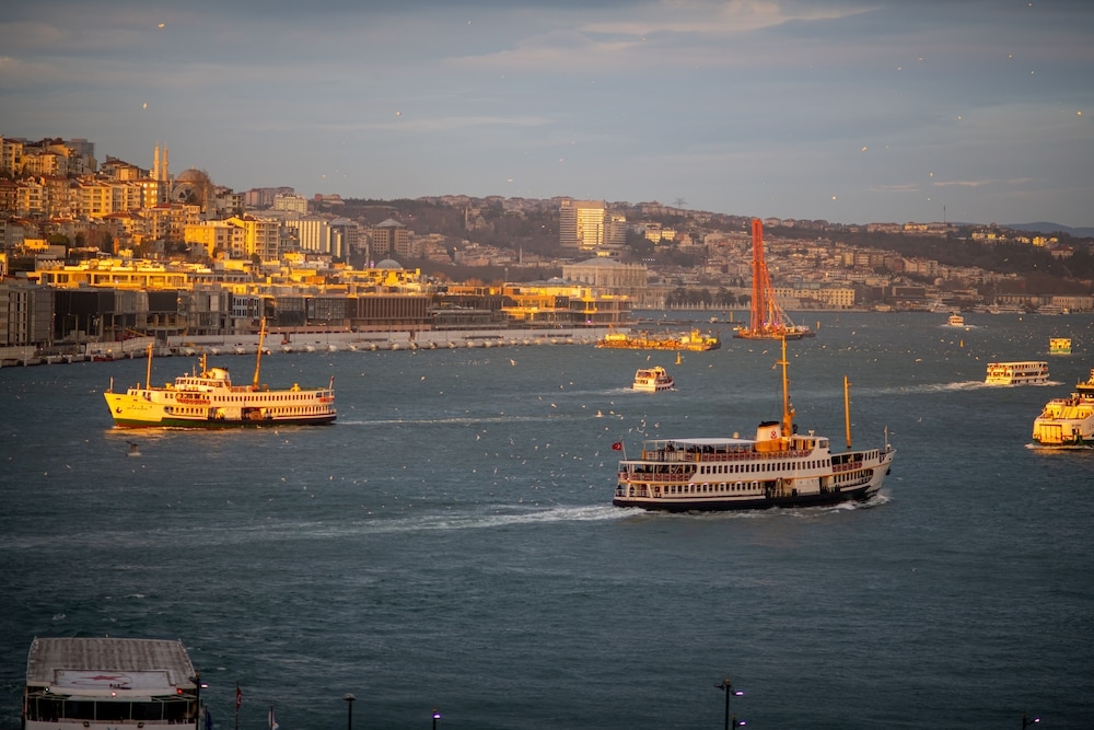 숙박 시설에서 보는 시내 전망