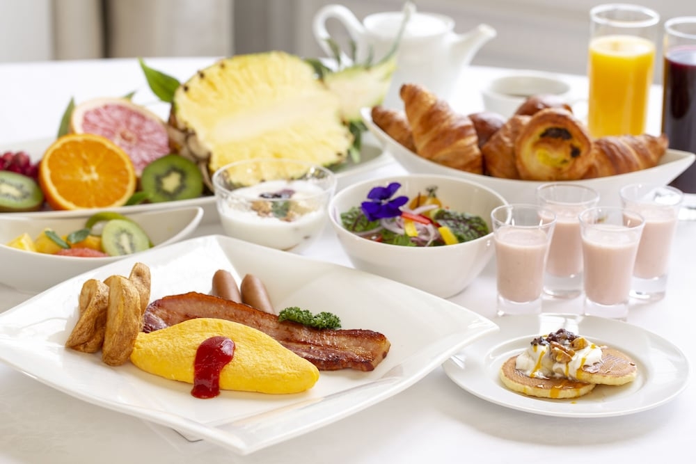 뷔페 아침 식사