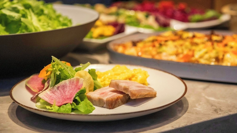 뷔페 아침 식사