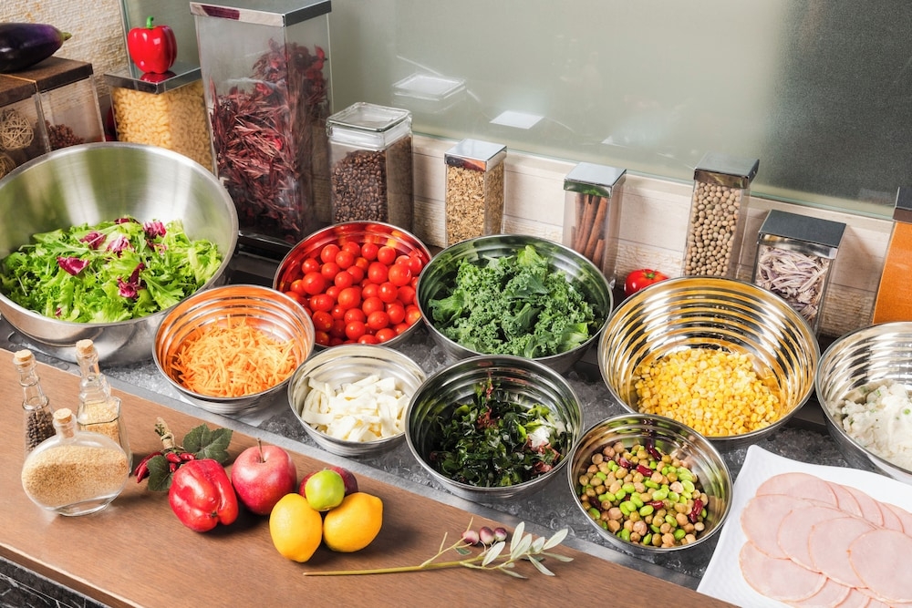 뷔페 아침 식사