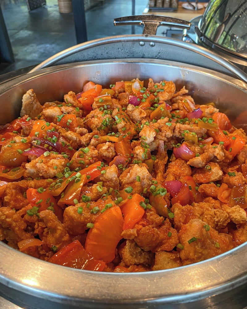 뷔페 아침 식사