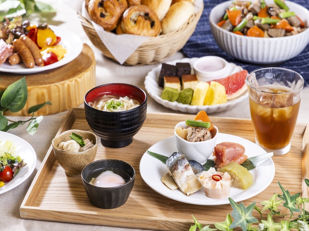 뷔페 아침 식사