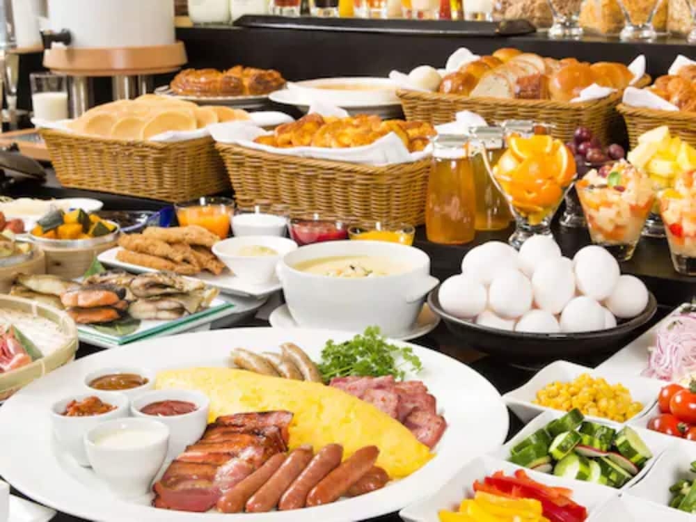 뷔페 아침 식사