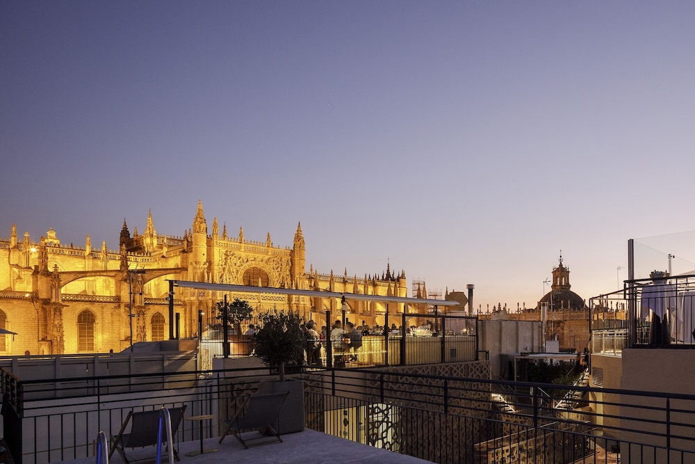 숙박 시설에서 보는 시내 전망